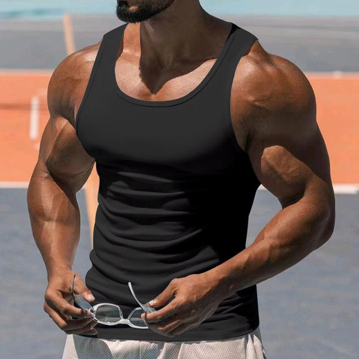 Herren atmungsaktives Sport-Tanktop mit körperbetontem Schnitt und feuchtigkeitsregulierendem Material Echoarchiv