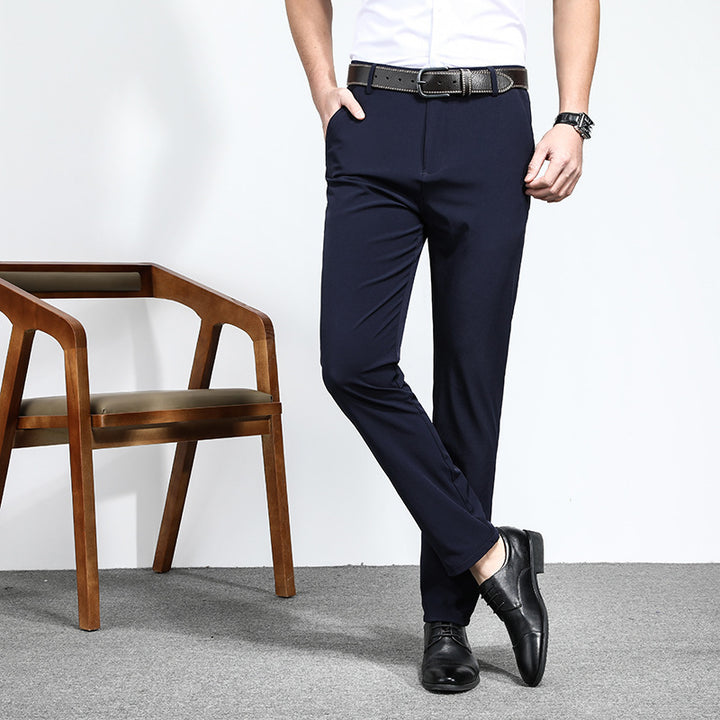Herren elegante Business-Hose mit schmalem Schnitt und dehnbarem Material Echoarchiv