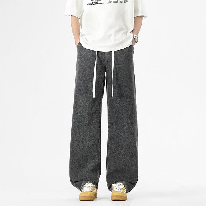 Herren weite Freizeithose mit elastischem Bund und Taschen Echoarchiv
