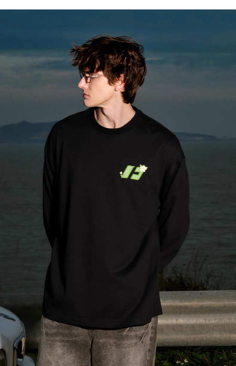 Herren Lässiger Langarmshirt Echoarchiv