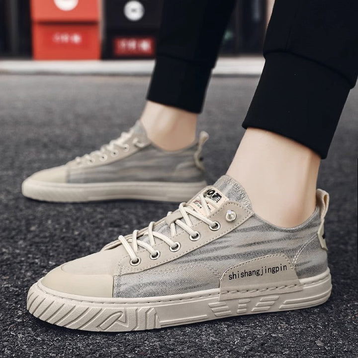 Unisex leichte retro Canvas-Sneaker mit verstärkter Zehenkappe und profilierter Gummisohle – Norré
