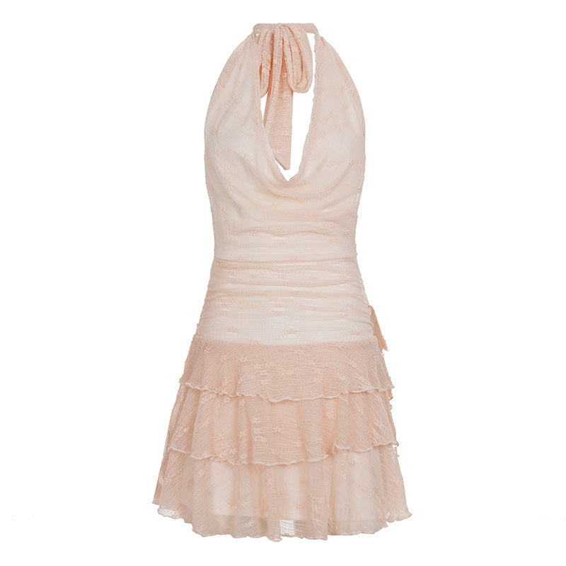 Damen Sommerliches Trägerkleid mit Raffungen und Rüschensaum Echo Archiv