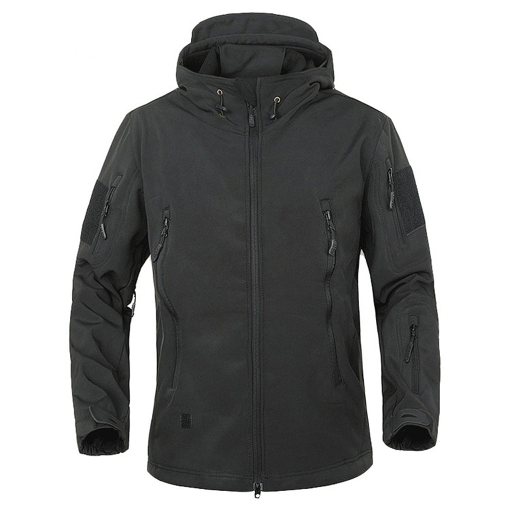 Herren multifunktionale Outdoor-Jacke mit isolierendem Fleece-Futter und praktischen Reißverschlusstaschen Echoarchiv