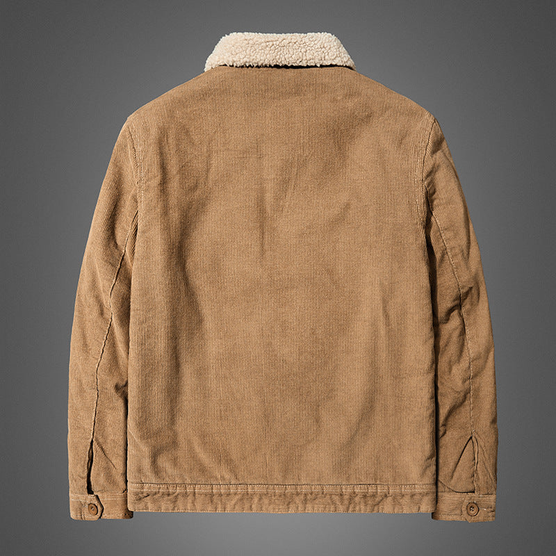 Herren bequeme Cordjacke mit Teddyfutter Echo Archive