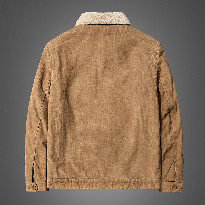 Herren bequeme Cordjacke mit Teddyfutter Echo Archive