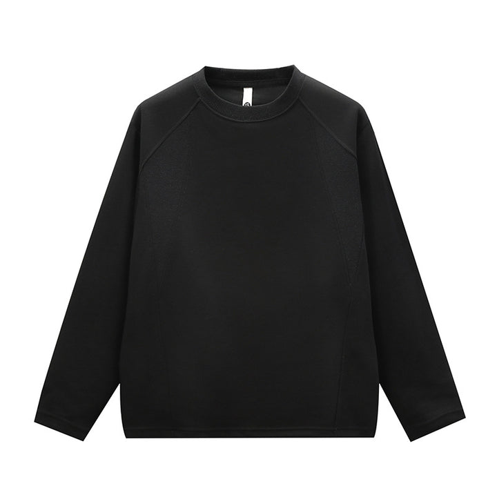 Unisex Minimalistisches Rundhals-Sweatshirt mit Raglanärmeln Echoarchiv