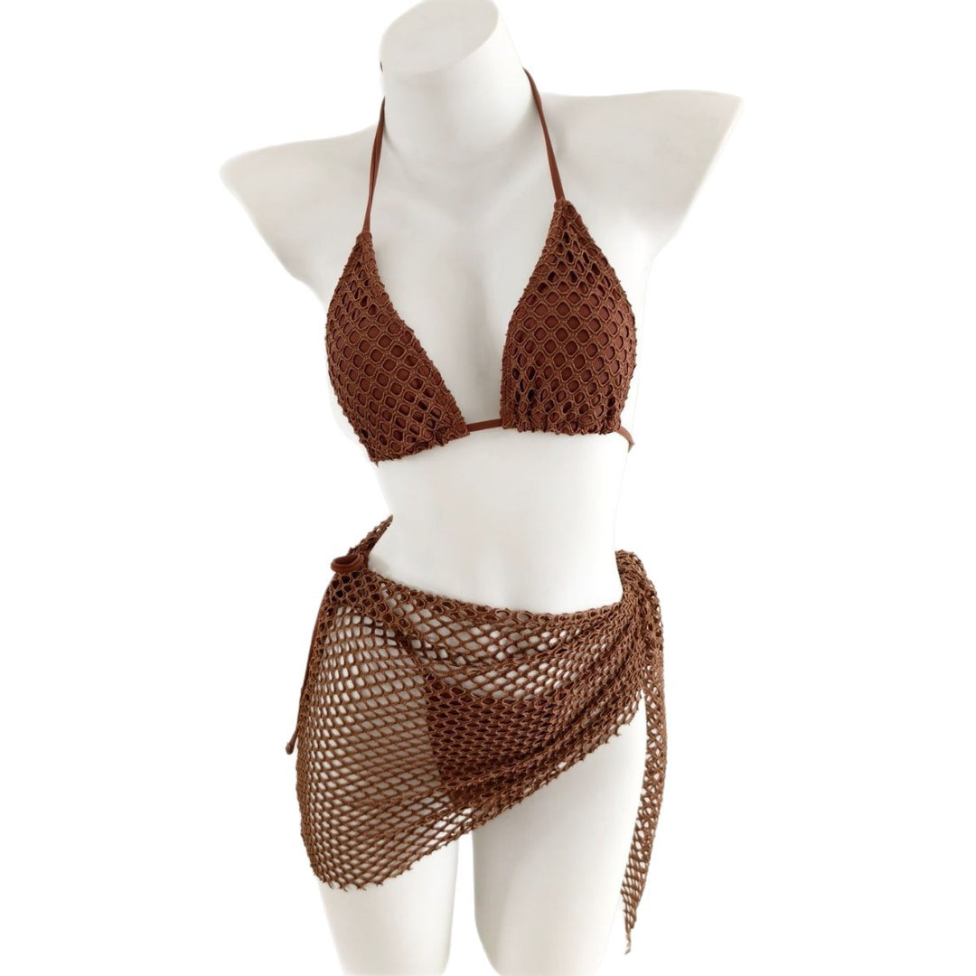 Damen Triangel-Bikini mit modischen Netzrock-Details Echo Archiv