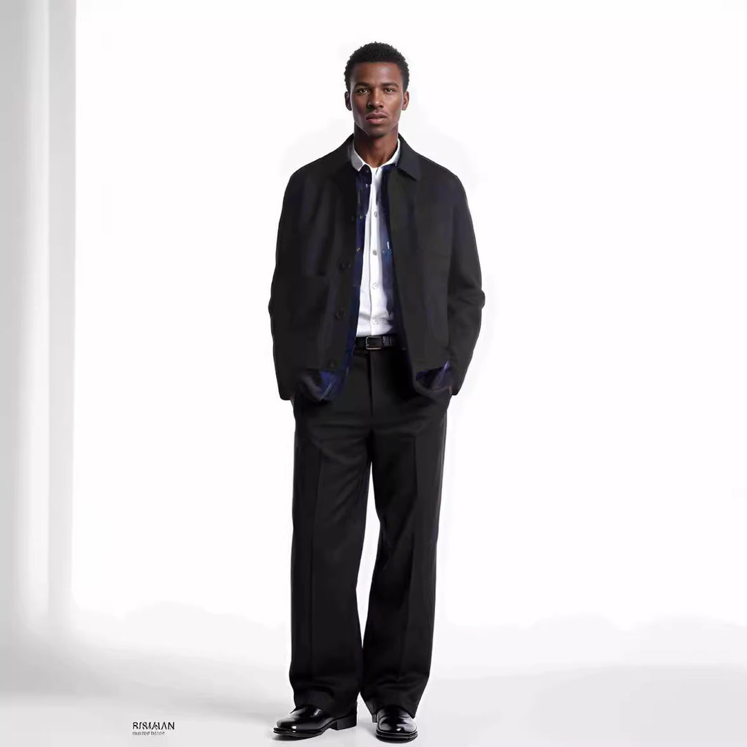 Herren leichte Utility-Jacke mit funktionalen Taschen und modernem Schnitt Echoarchiv