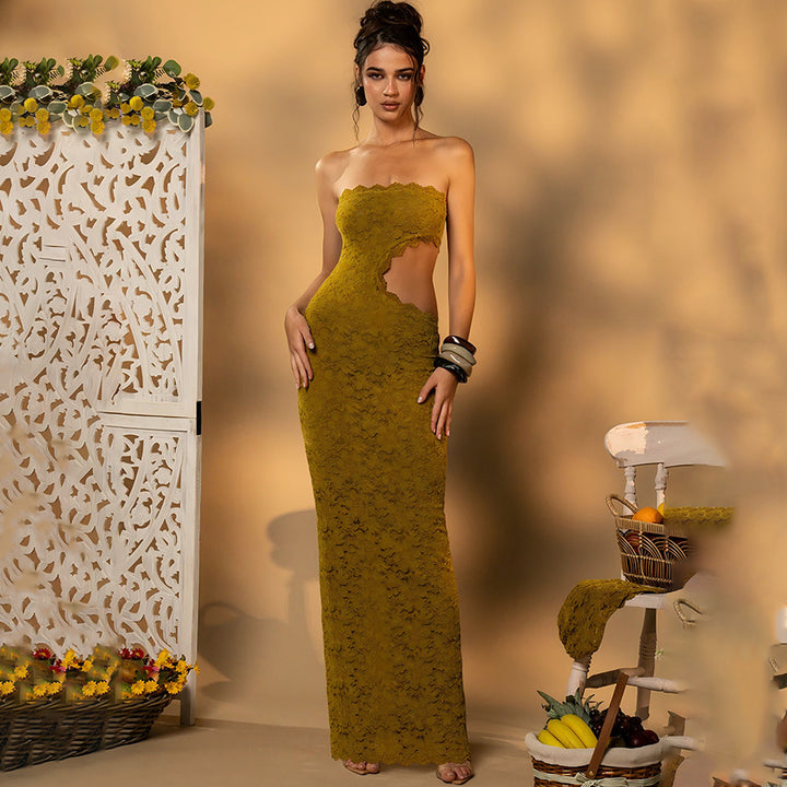 Damen Elegantes Spitzenkleid mit Cut-Out-Details Echo Archiv