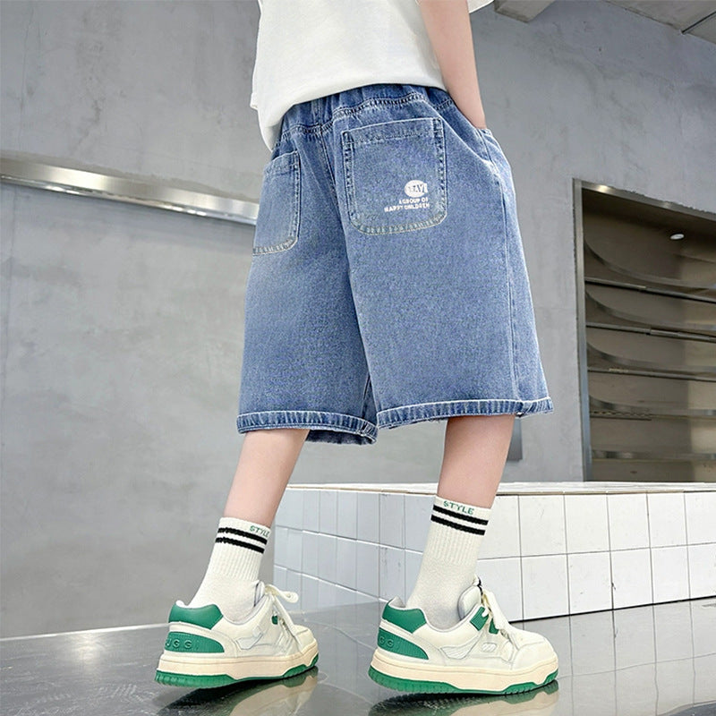 Unisex lässige Jeansshorts mit breitem Schnitt Echo Archiv