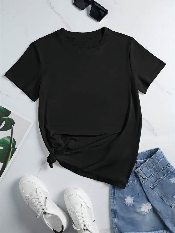 Damen oversized Baumwoll-T-Shirt mit geradem Schnitt und minimalistischem Design Echo Archiv