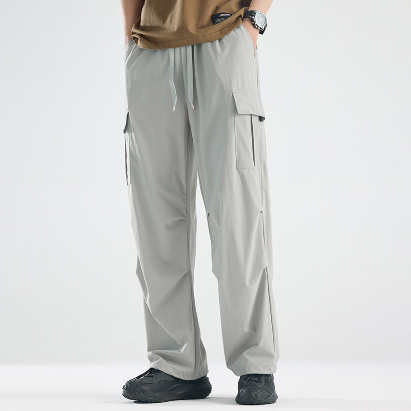 Herren Breite Tech‑Cargo‑Hose mit Utility‑Taschen und verstellbarem Bund Echoarchiv