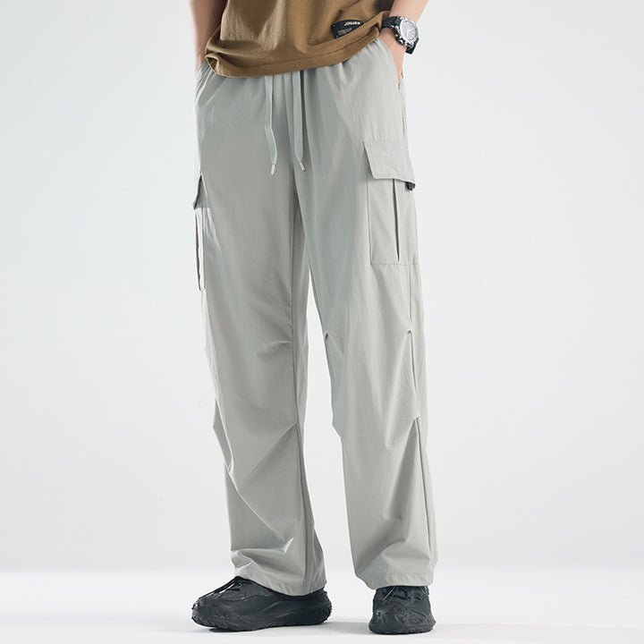 Herren Breite Tech‑Cargo‑Hose mit Utility‑Taschen und verstellbarem Bund Echoarchiv
