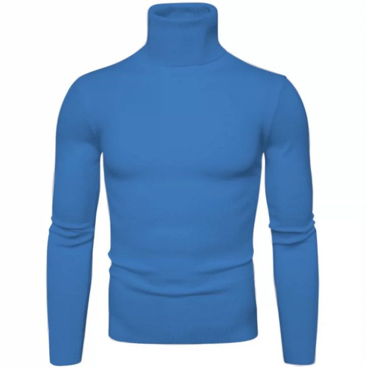 Herren eleganter Rollkragenpullover aus feiner Merinowolle Echoarchiv