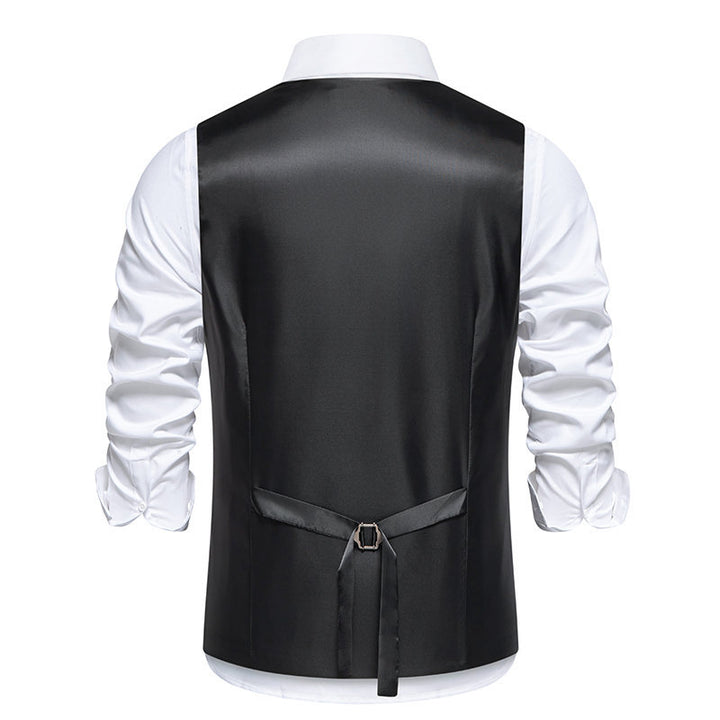 Herren Weste mit asymmetrischem Zipper-Design und modernem Schnitt Echoarchiv