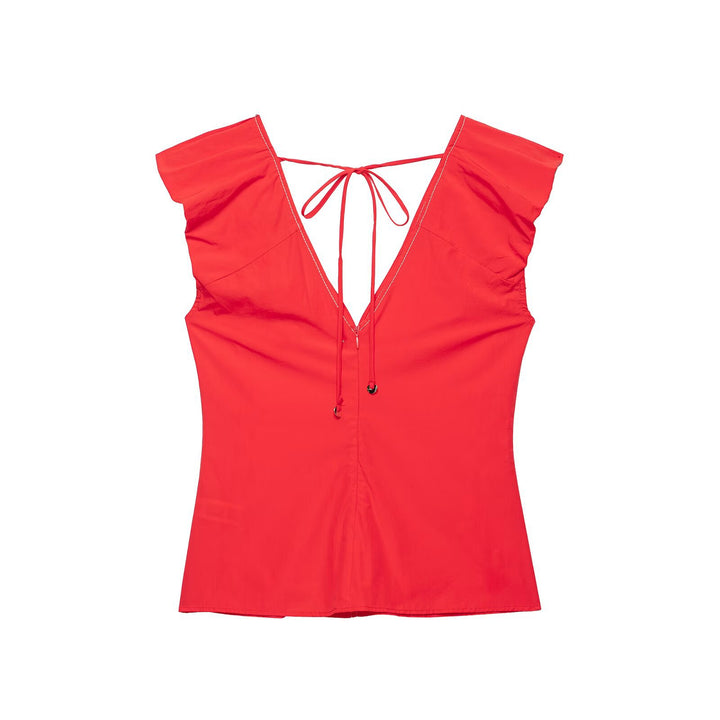 Damen Weite Plissee-Patchwork Palazzo‑Hose mit Tunnelzug Echo Archiv