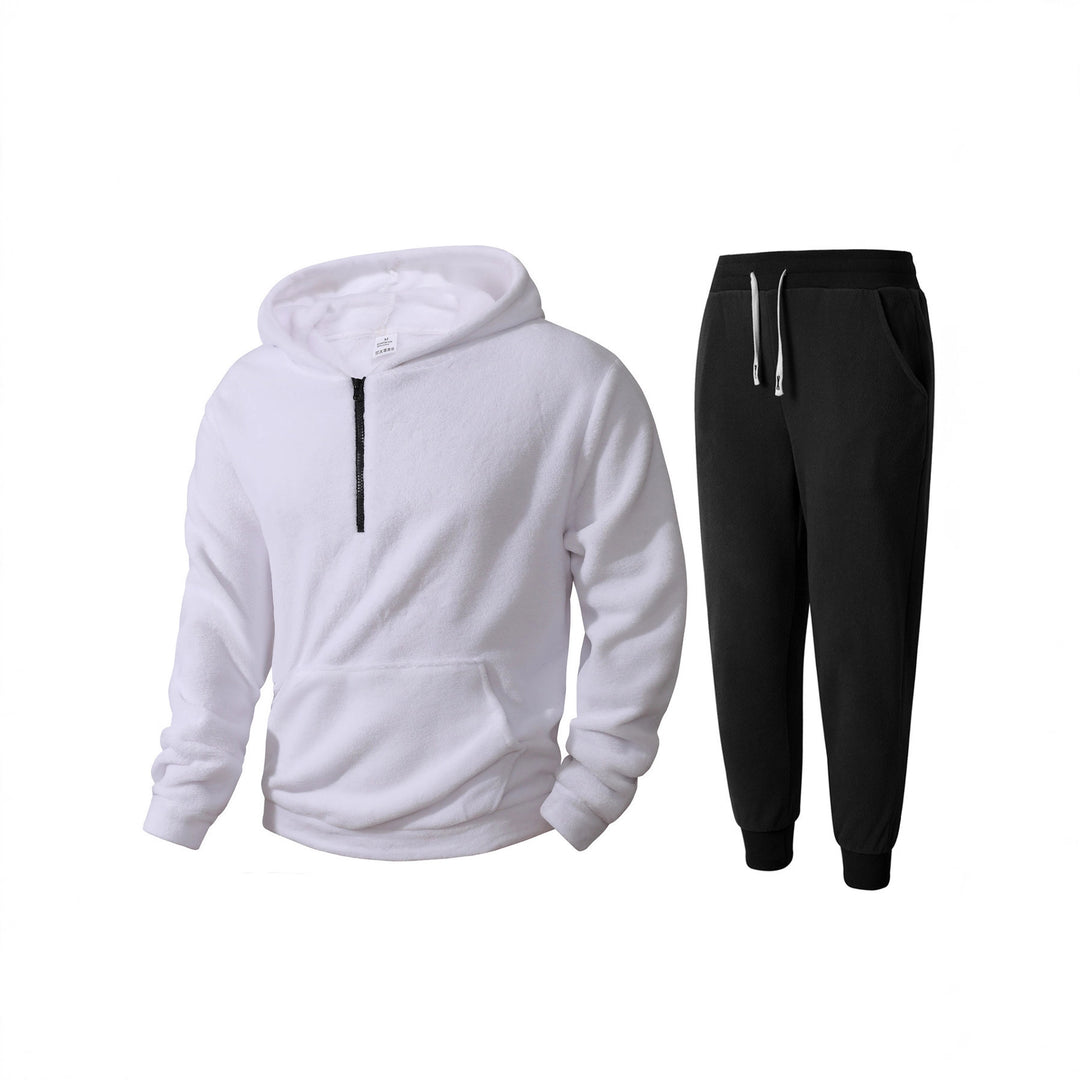 Herren kuscheliges Fleece-Hoodie und Jogginghose Set Echoarchiv