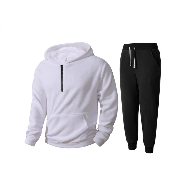 Herren kuscheliges Fleece-Hoodie und Jogginghose Set Echoarchiv
