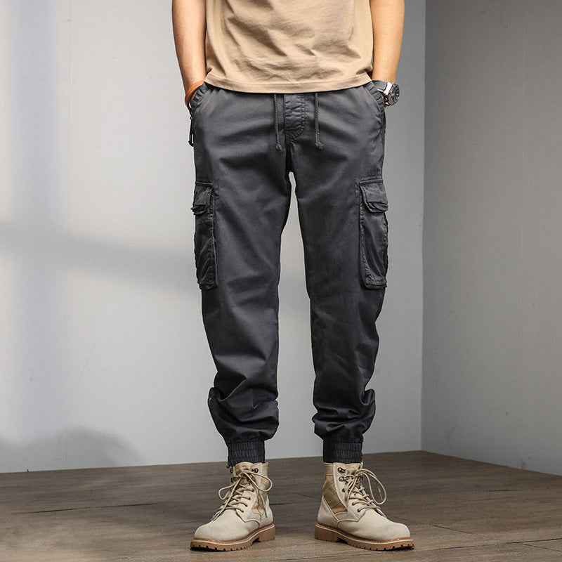 Herren Cargo-Hose mit elastischem Bund und multifunktionalen Taschen Echoarchiv 1758210500