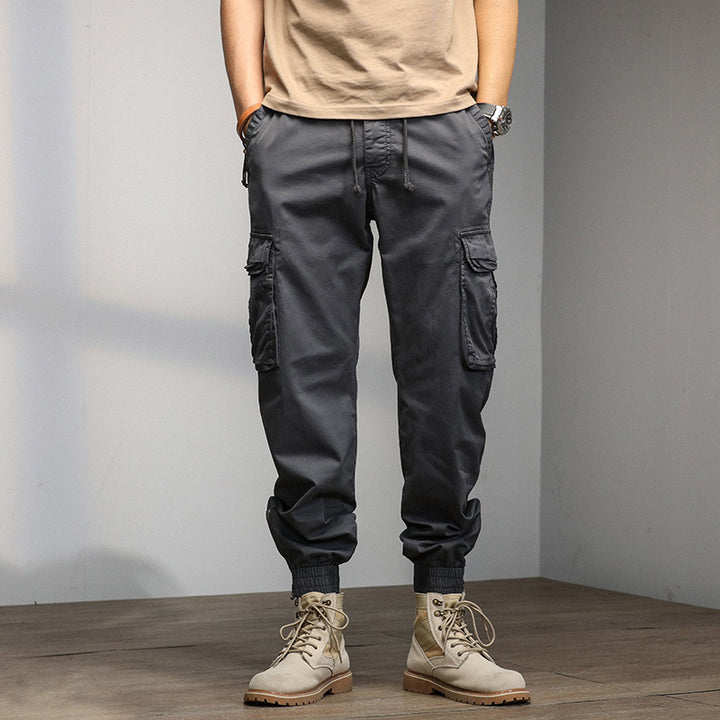 Herren Cargo-Hose mit elastischem Bund und multifunktionalen Taschen Echoarchiv 1758210500