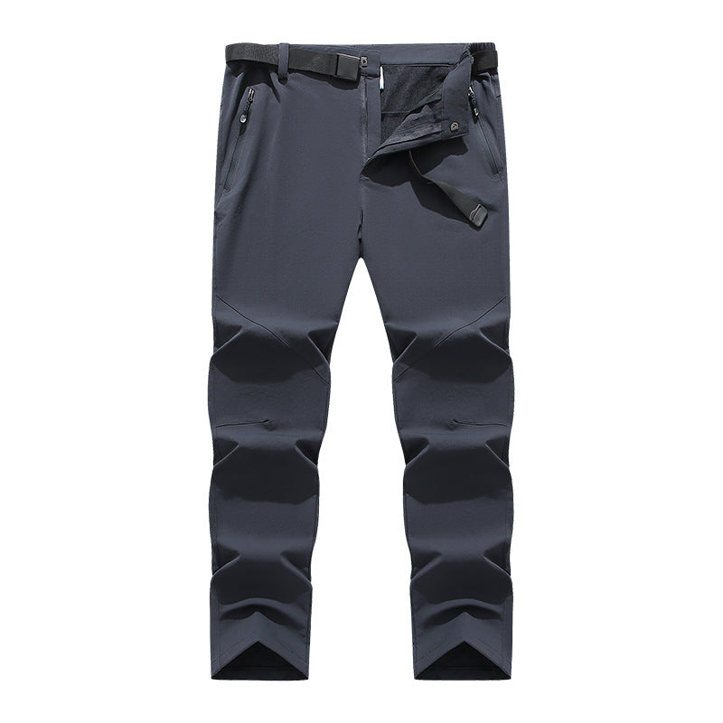 Herren flexible Softshell Trekkinghose mit vorgeformten Knien und Gürtel – Sorevano
