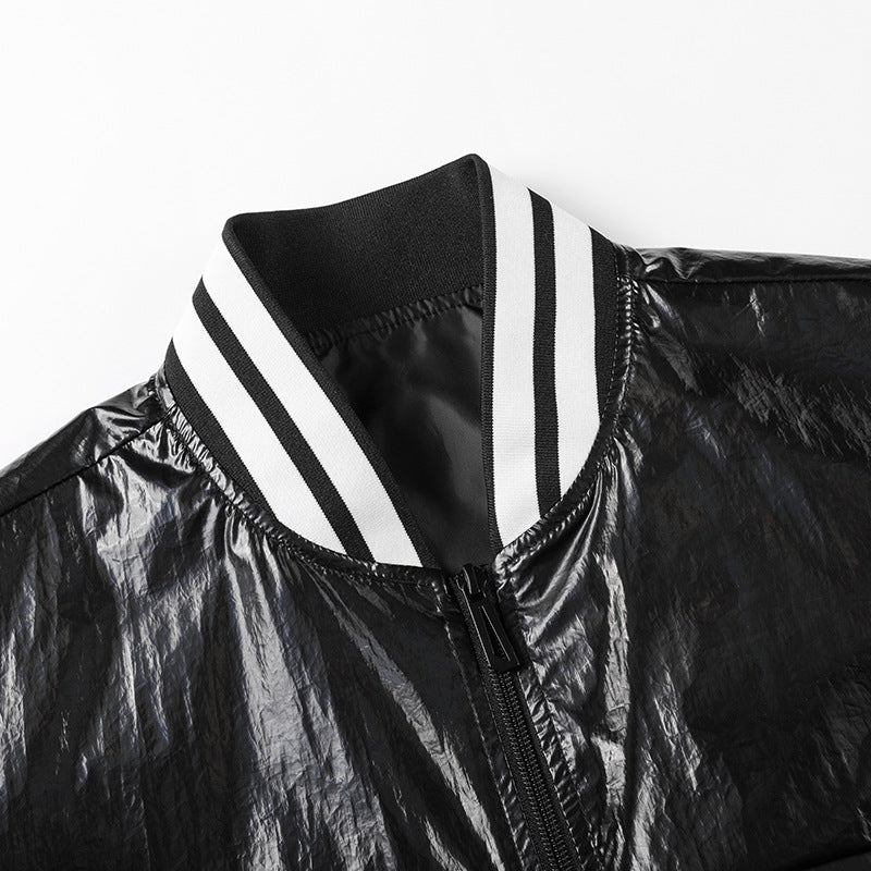 Herren Modische Übergangsjacke mit hochglänzendem Obermaterial Echo Archiv