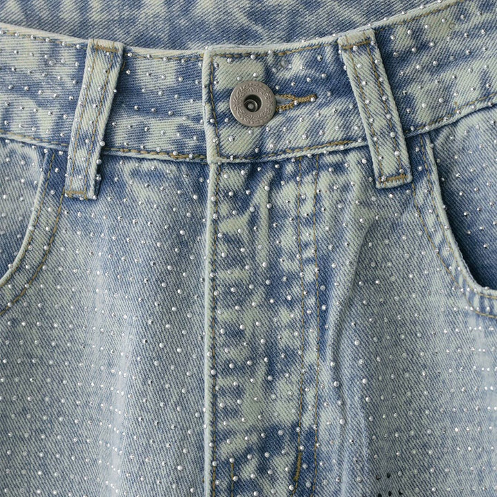 Damenweite Jeanshose im lässigen Vintage-Stil mit hohem Bund Echo Archiv