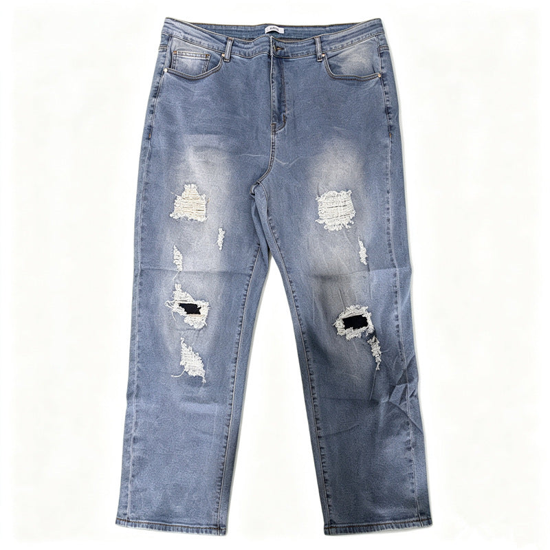 Herren Enganliegende Ripped Jeans Echoarchiv