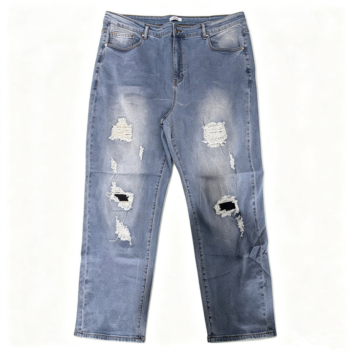 Herren Enganliegende Ripped Jeans Echoarchiv