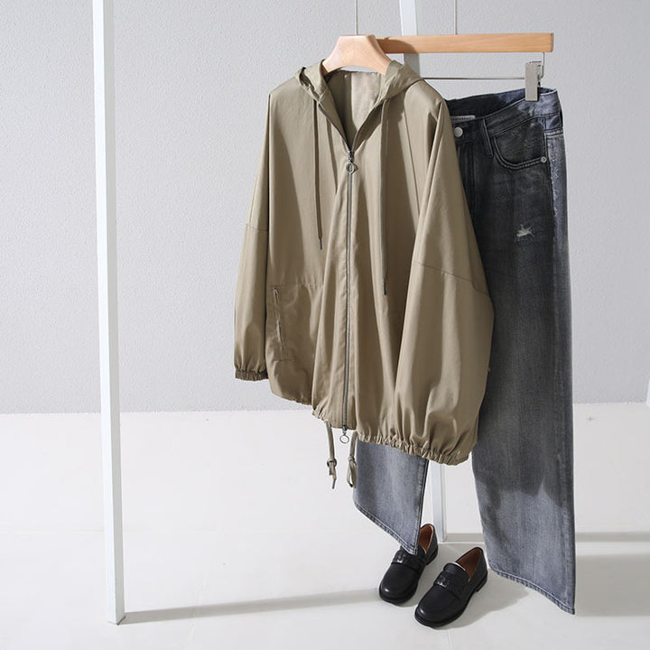 Damen Modische und lässige Übergangsjacke Echoarchiv