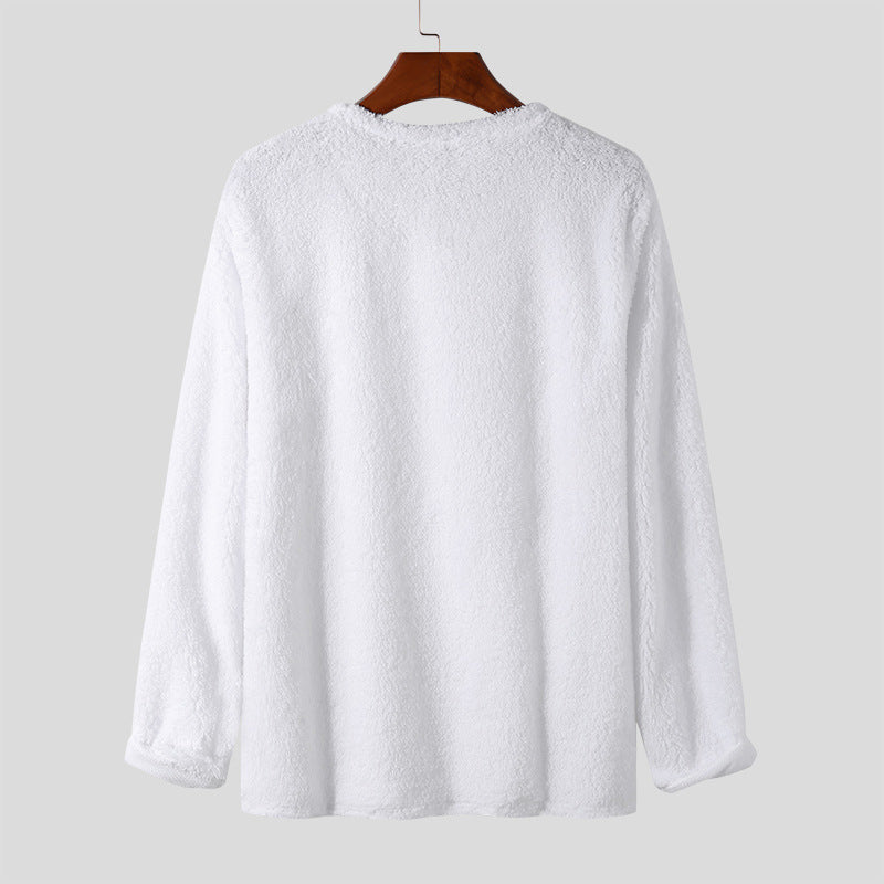 Herren kuscheliger V-Ausschnitt Pullover Echoarchiv