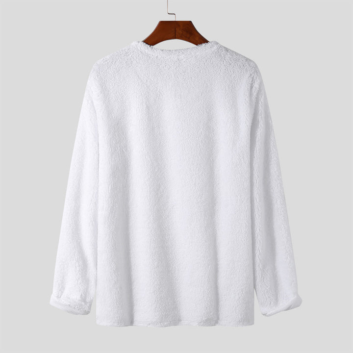 Herren kuscheliger V-Ausschnitt Pullover Echoarchiv