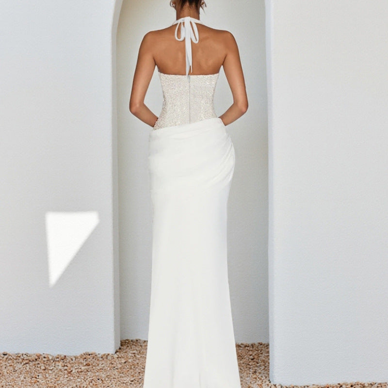 Damen Glamouröses Abendkleid mit funkelnden Pailletten und figurformendem Design Echo Archiv