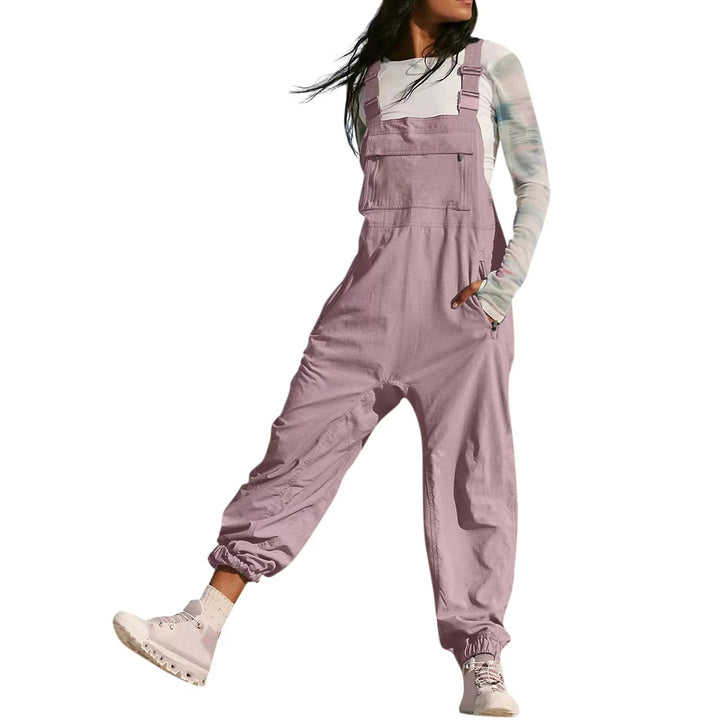 Damen Lässiger Jumpsuit mit praktischen Taschen und elastischem Saum Echo Archiv