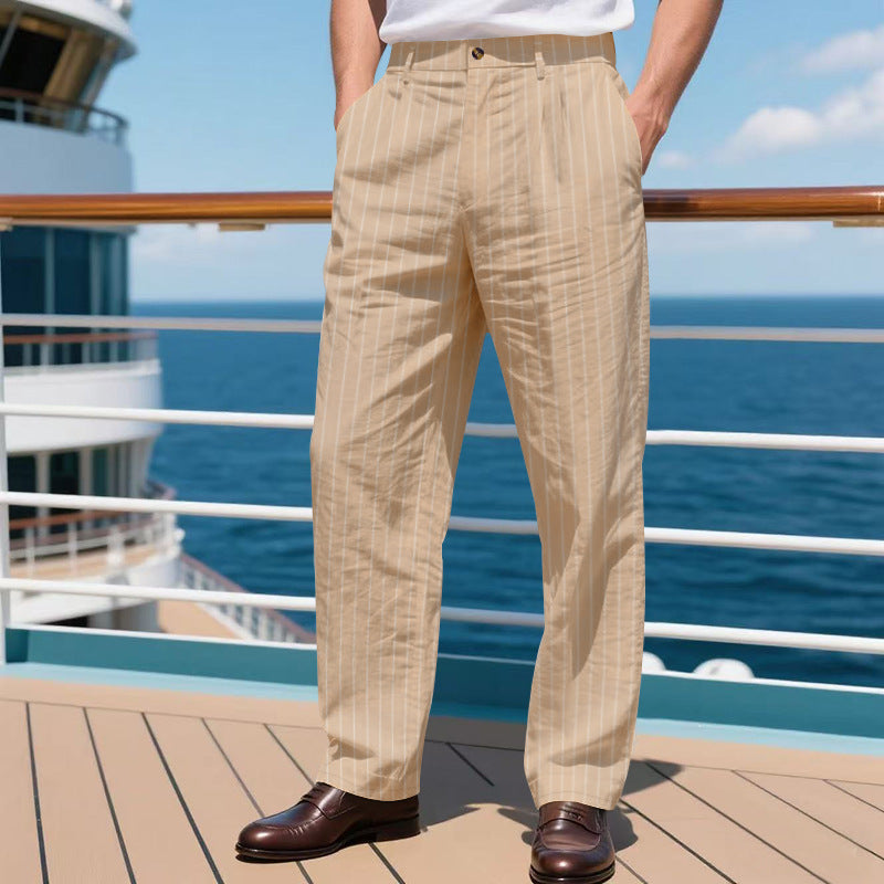 Herren elegante Anzughose mit schmalen Nadelstreifen Echoarchiv