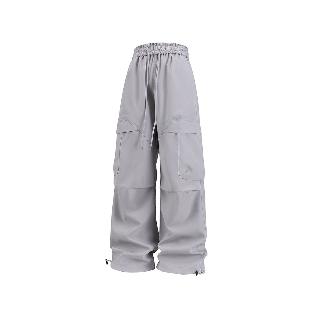 Unisex Weite Cargo-Hose im Utility-Baggy-Stil mit Elastikbund und verstellbaren Beinabschlüssen Echo Archiv