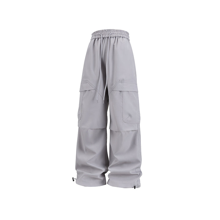 Unisex Weite Cargo-Hose im Utility-Baggy-Stil mit Elastikbund und verstellbaren Beinabschlüssen Echo Archiv