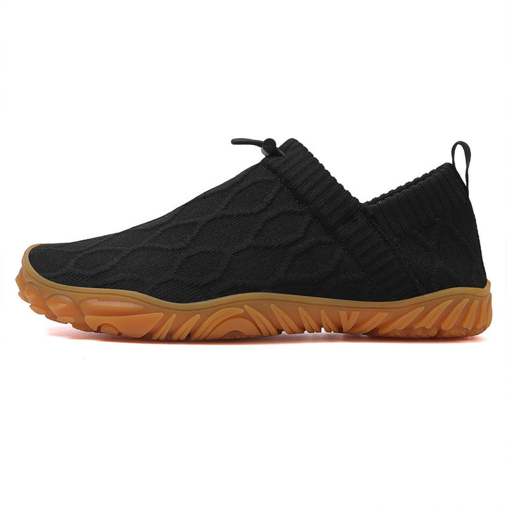 Unisex nan Hybrid-Slipper für Indoor und Outdoor mit elastischem Strickschaft, Zugstopper und profilierter Gummisohle Echo Archiv