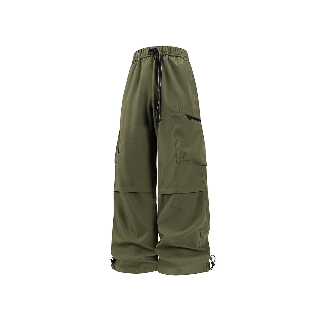 Damen Weite Utility-Cargohose mit verstellbarem Beinabschluss und Multifachtaschen Echo Archiv