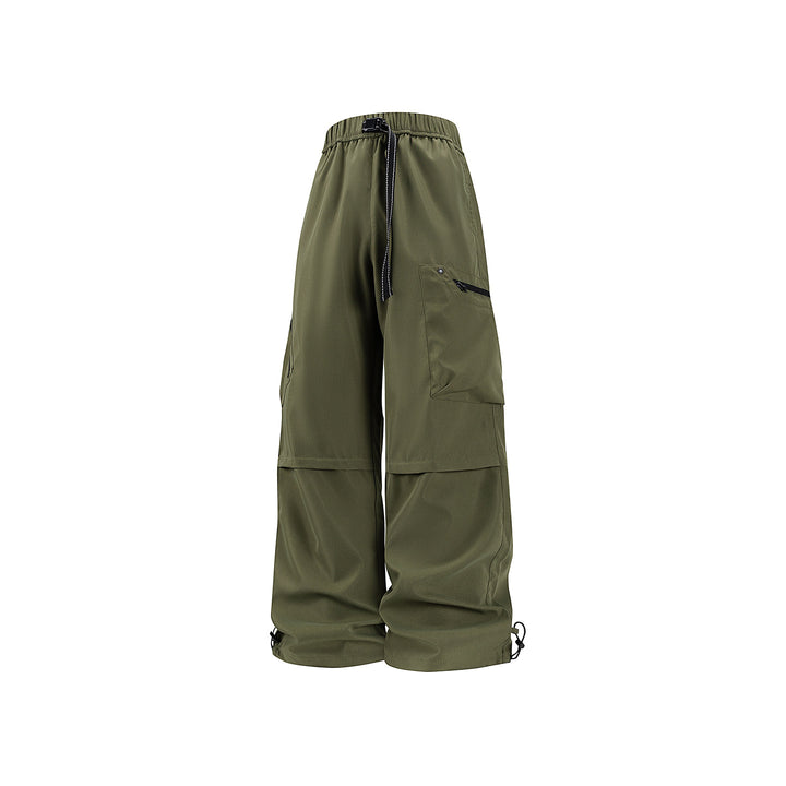 Damen Weite Utility-Cargohose mit verstellbarem Beinabschluss und Multifachtaschen Echo Archiv