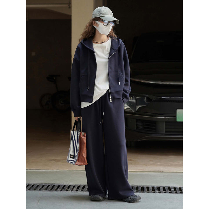 Damen Lounge‑Palazzo‑Sweathose im Relaxed‑Cut mit hohem Elastbund und Bindekordel Echoarchiv