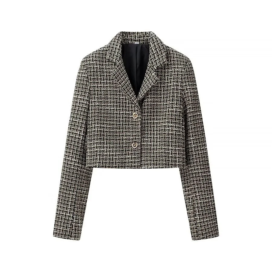 Damen Kurzblazer aus Bouclé‑Tweed mit kastiger Cropped‑Silhouette Echo Archiv
