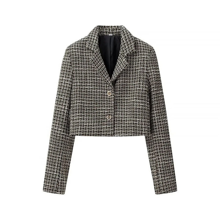 Damen Kurzblazer aus Bouclé‑Tweed mit kastiger Cropped‑Silhouette Echo Archiv