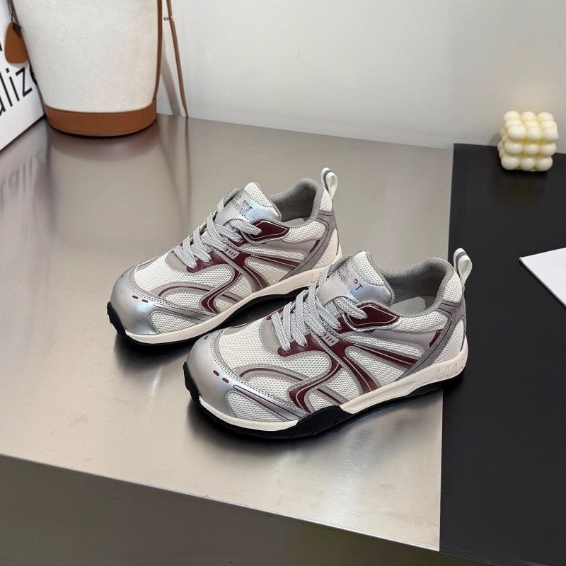 Damen Sportive Retro-Chunky-Sneaker mit atmungsaktivem Mesh und robuster Profilsohle Echo Archiv