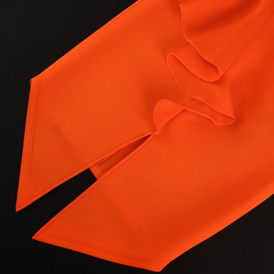 Damen Elegantes One-Shoulder Kleid mit Zierblüte und asymmetrischem Saum Echo Archiv