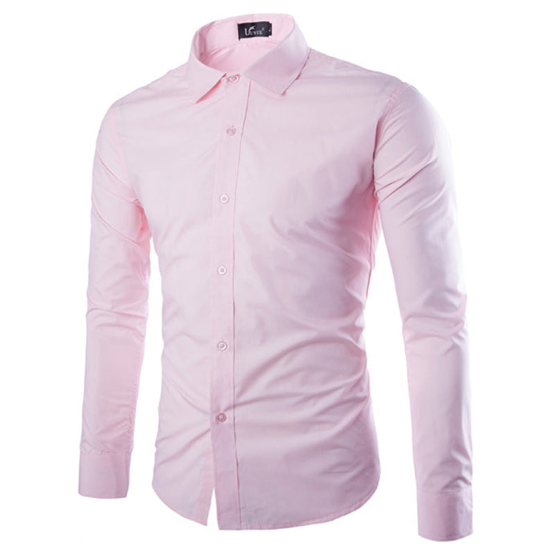 Herren elegante Langarmhemd Echoarchiv