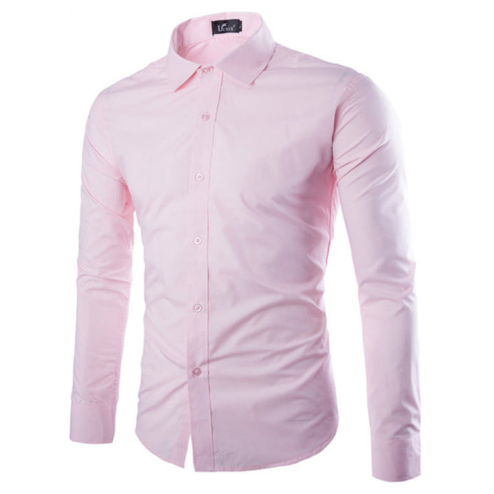 Herren elegante Langarmhemd Echoarchiv
