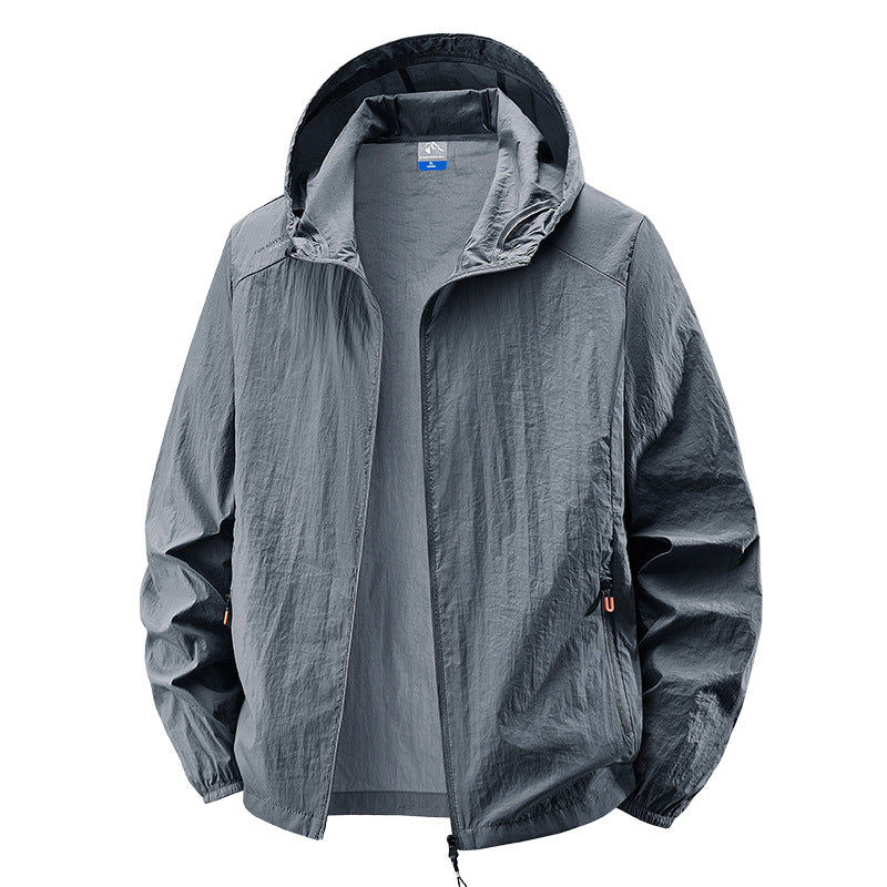 Herren Leichte Outdoorjacke mit verstellbarem Kapuzendesign Echo Archiv