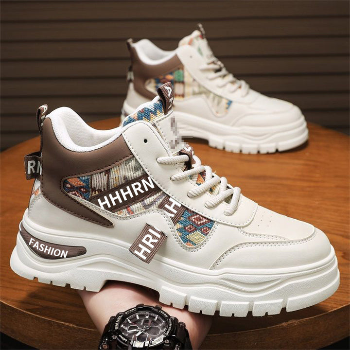 Herren Plateau-Sneaker mit Ethno-Gewebeeinsätzen Echoarhiv