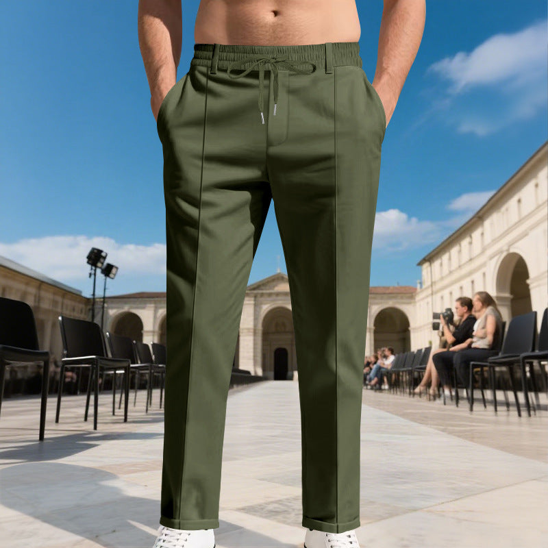 Herren elegante Slim-Fit Chinohose Echoarchiv